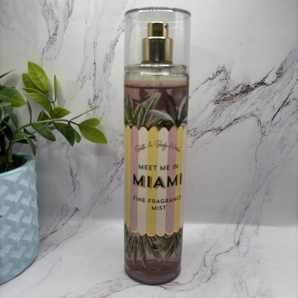 Bath & Body Works Meet Me In Miami Fine Mist Spray 8oz New Discontinued